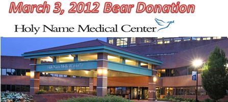 Holy Name Hospital bear donation